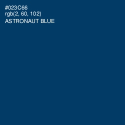 #023C66 - Astronaut Blue Color Image